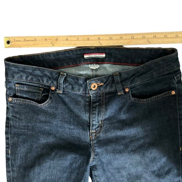 Tommy Hilfiger Dark Wash Medium Rise Boot Cut Jeans Sz 8 - Picture 6 of 8